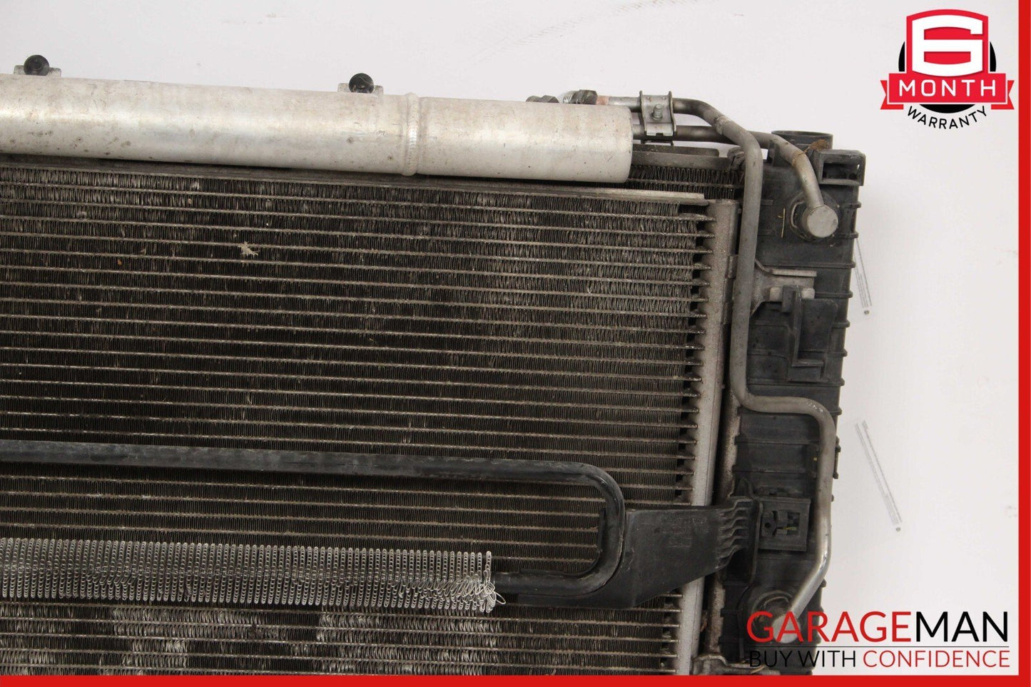 04-11 Mercedes W211 E320 Radiator AC A/C Condenser Transmission Cooling Assy