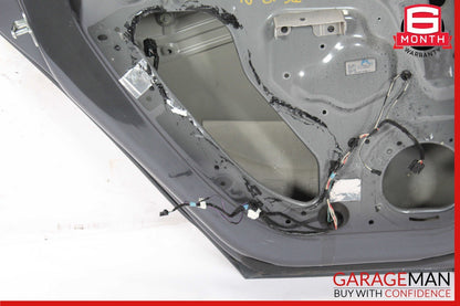 12-20 Tesla Model S Rear Left Driver Side Exterior Door Shell Panel Gray OEM
