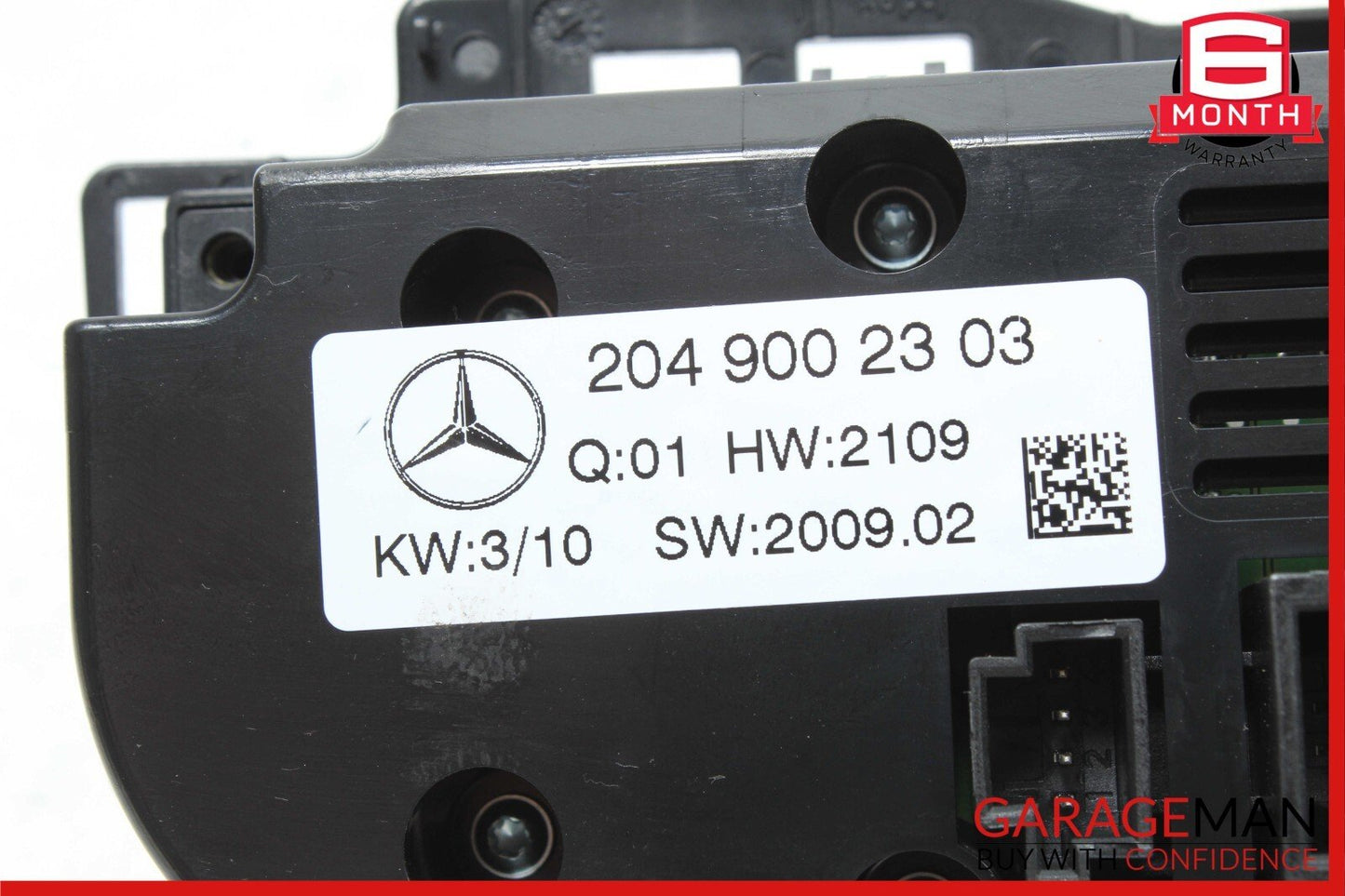 08-11 Mercedes W204 C300 C350 A/C Heater Climate Temperature Switch Controller