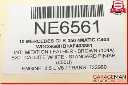 08-14 Mercedes X204 GLK350 4MATIC Rear Left Side Door Control Module Unit OEM