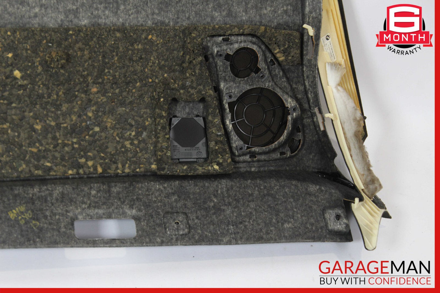13-19 BMW 640i 650i F06 Rear Deck Shelf Speaker Trim Cover Panel OEM