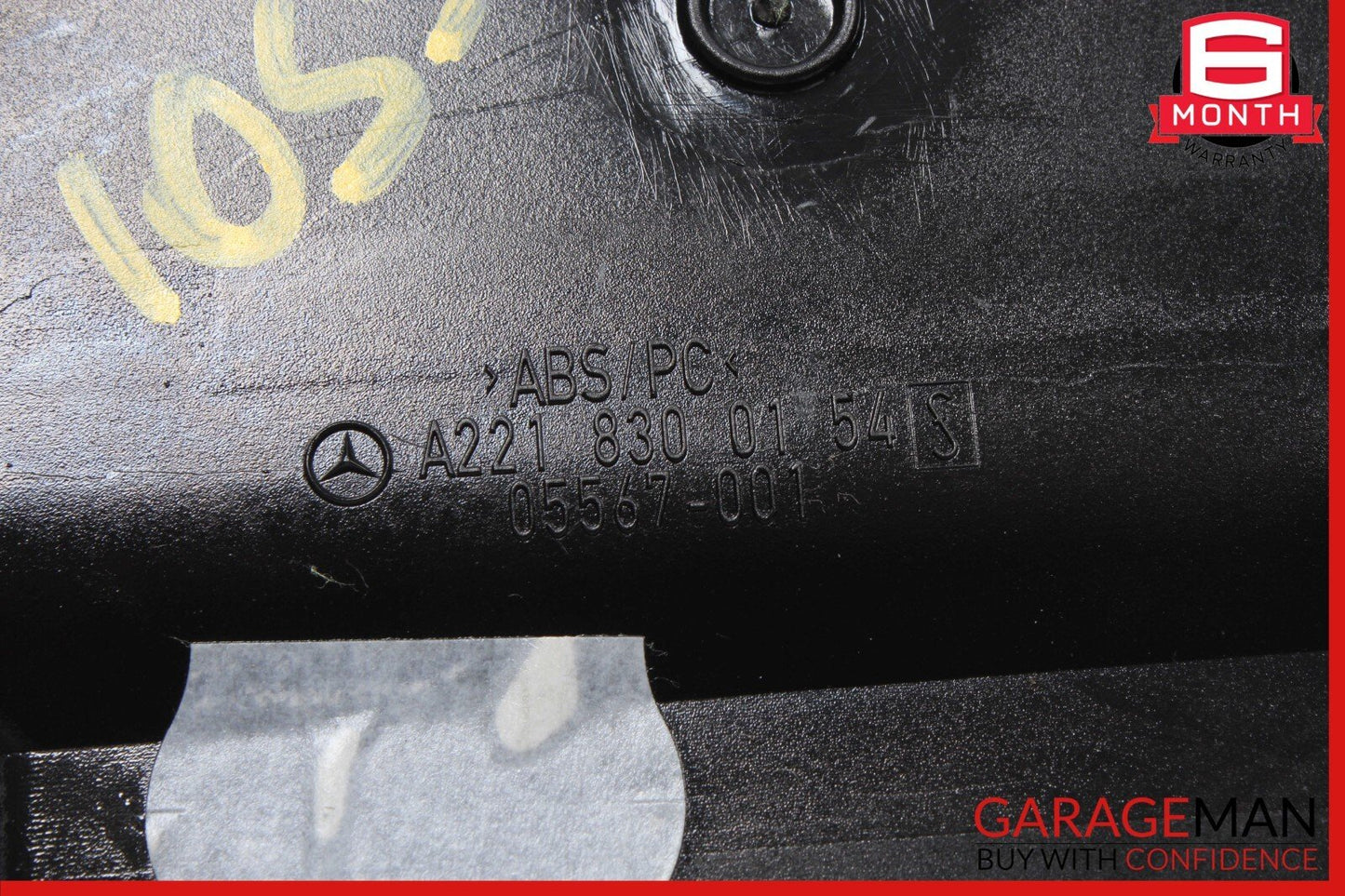 07-14 Mercedes W221 S550 CL550 Left Side Dashboard AC A/C Air Vent Black OEM