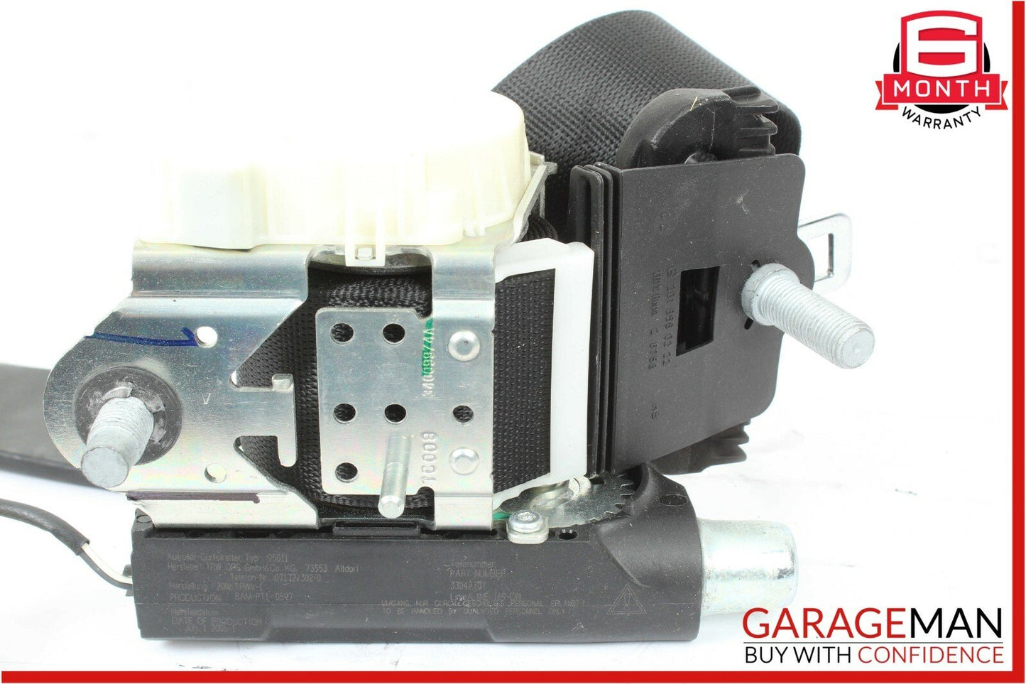 06-12 Mercedes GL450 Rear Right 3rd Third Row Seatbelt Retractor Black