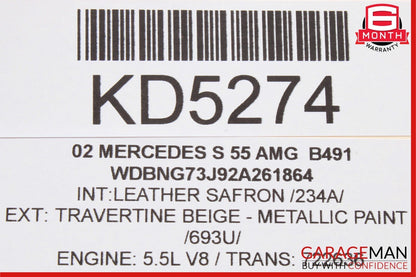 00-06 Mercedes W220 S55 CL55 AMG CL500 Voice Command Control Module SYN9266A OEM