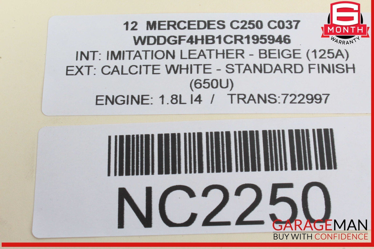12-14 Mercedes W204 C250 C300 Front / Rear Right Side Exterior Door Handle OEM