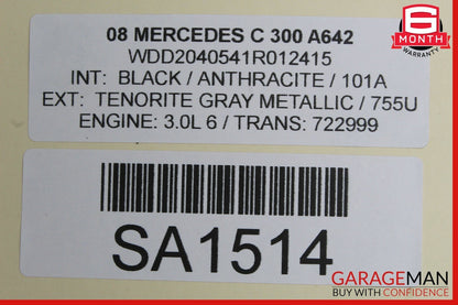 08-11 Mercedes W204 C300 C350 C63 AMG Floor Gear Selector Shifter Box OEM