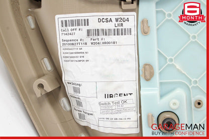 08-14 Mercedes W204 C300 C350 Rear Left Side Interior Door Panel Assembly Beige