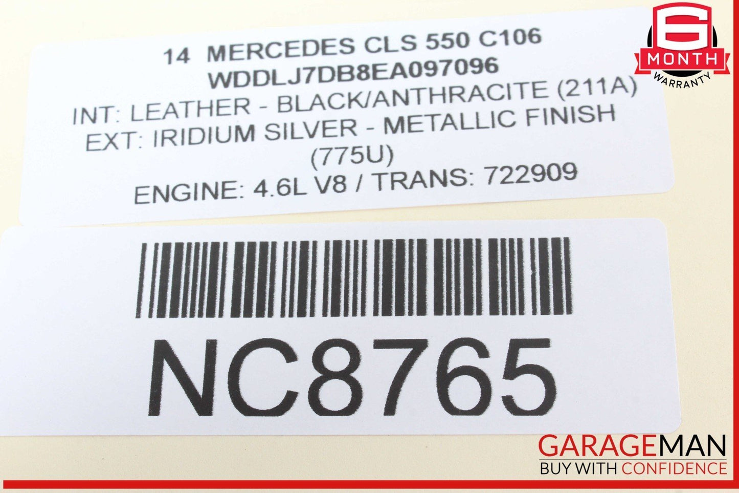 08-17 Mercedes W218 CLS550 Rear Side Suspension Upper Control Arm OEM