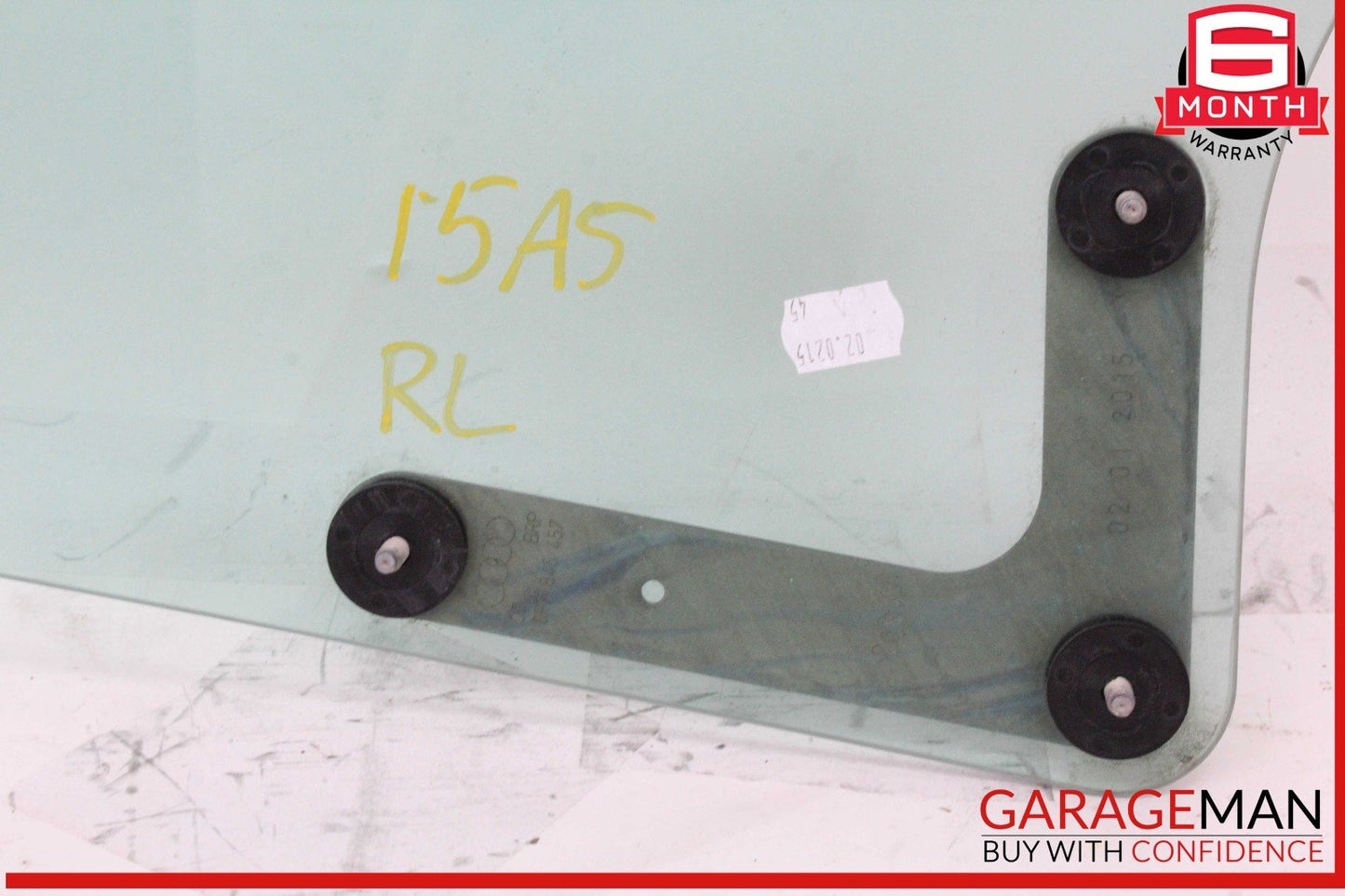 10-17 Audi A5 Convertible Rear Left Quarter Window Glass OEM