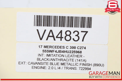 15-23 Mercedes W205 C300 GLC300 GLC43 AMG Transmission Oil Cooler 0995001900 OEM
