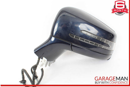 12-18 Mercedes W218 CLS550 Left Side Door Rear View Mirror w/ Blind Spot OEM