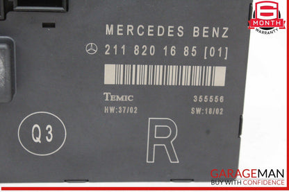 03-09 Mercedes W211 E320 Front Right Passenger Side Door Control Module Unit OEM