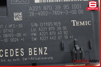 07-14 Mercedes W221 S550 CL550 Trunk Release Remote Open Close Module OEM