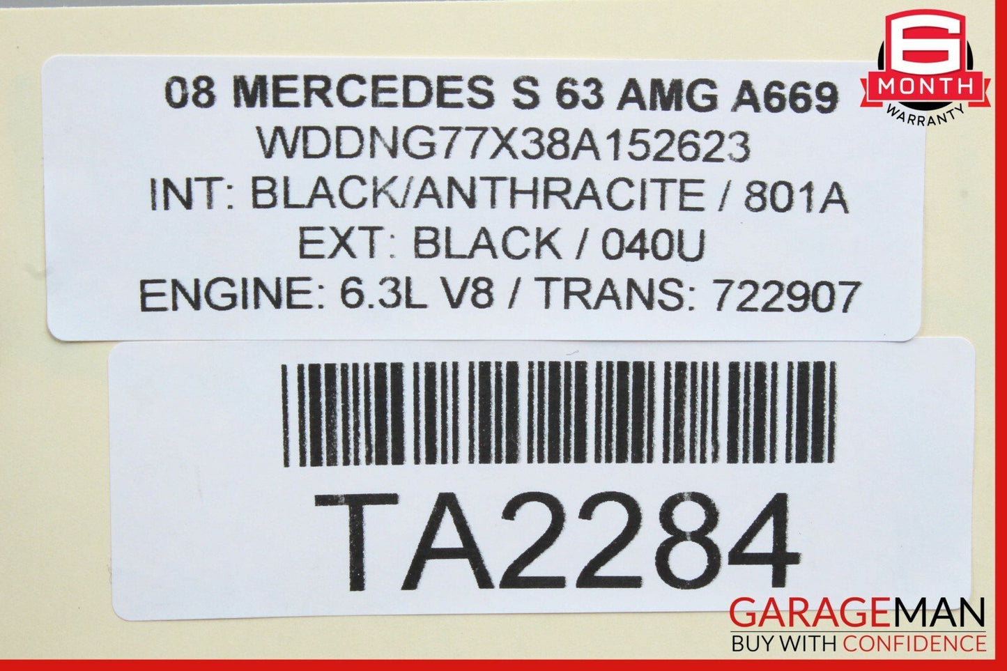 07-13 Mercedes W221 S63 AMG Front Seat Multicontour Dynamic Lumbar Lower OEM