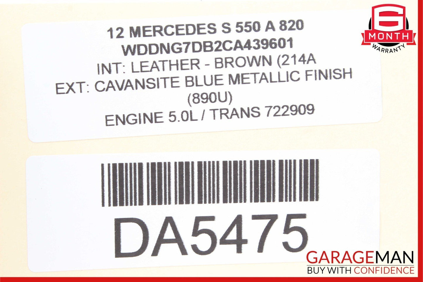 10-14 Mercedes W221 S550 Headlight Xenon High Beam Ballast Module OEM