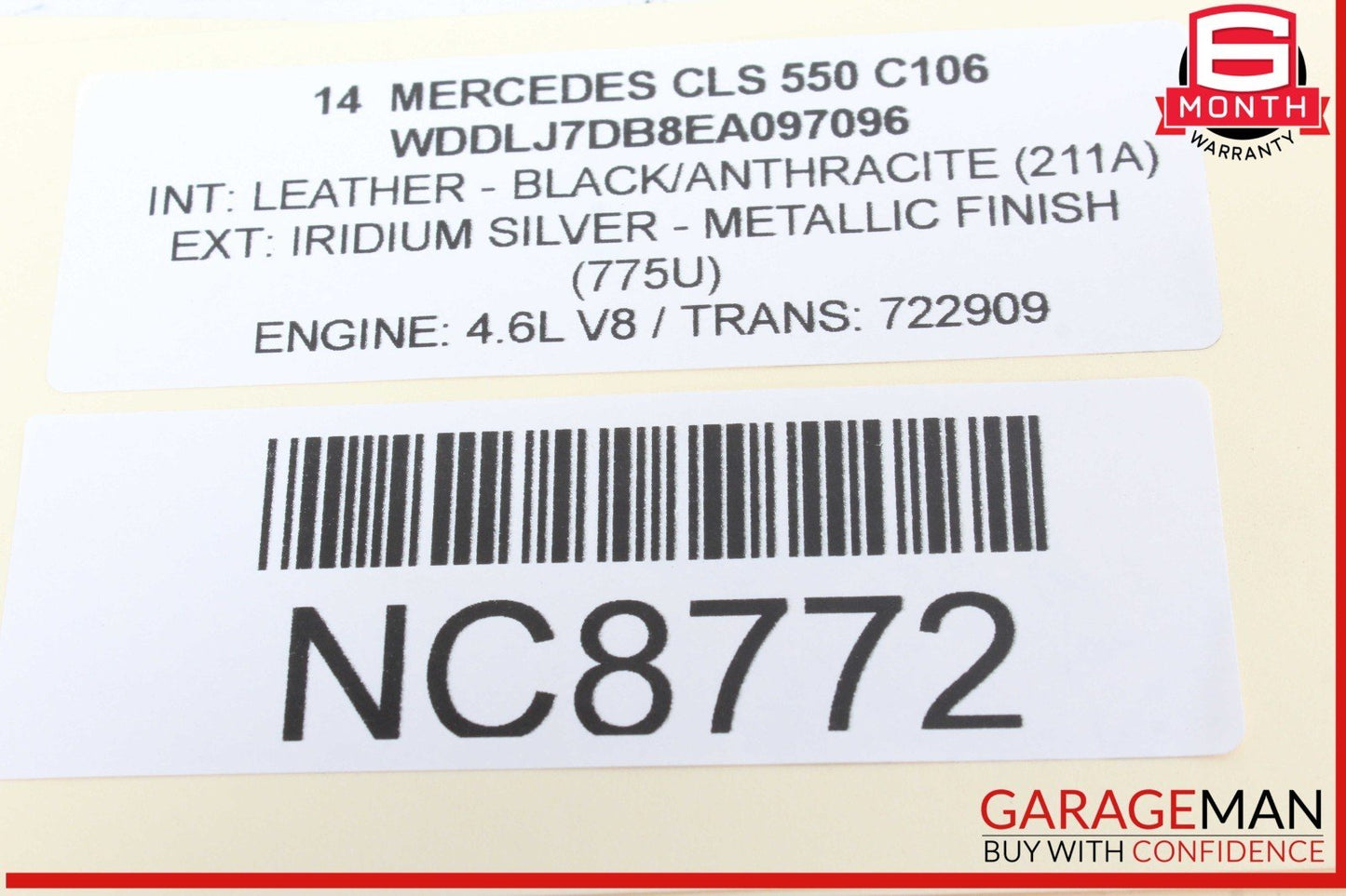 12-18 Mercedes W218 CLS550 E550 Rear Right / Left Lower Spring Seat Control Arm