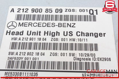 10-11 Mercedes W212 E350 E550 E63 AMG Command Head Unit CD Changer Radio OEM