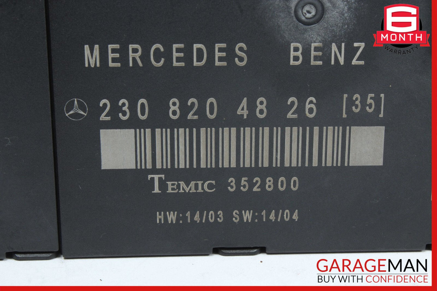 03-12 Mercedes R230 SL500 SL55 AMG Door Control Module Right Side OEM