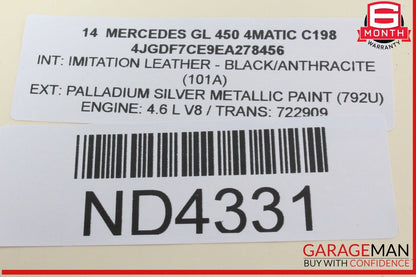 12-16 Mercedes X166 GL450 4MATIC Rear Left Side Door Lock Latch Actuator OEM