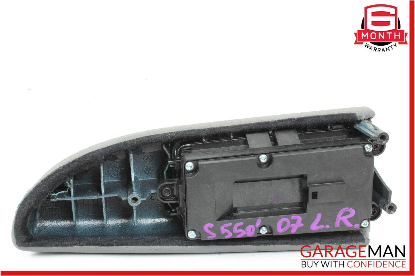 07-13 Mercedes W221 S550 Rear Left Side Door Window Switch Control Trim Grey