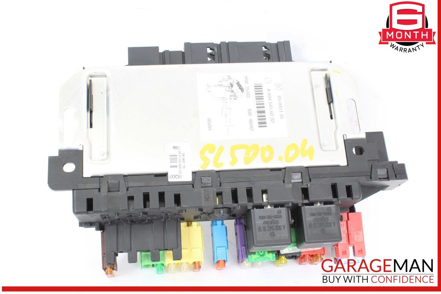 03-12 Mercedes R230 SL500 SL55 AMG SL550 Rear SAM Fuse Box Relay Module OEM