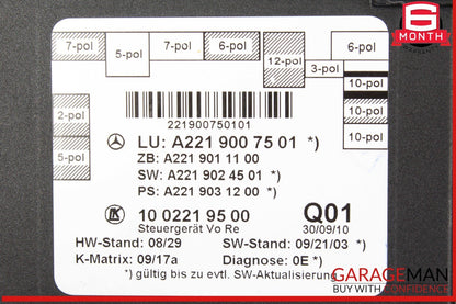 07-13 Mercedes W221 S400 Hybrid Front Right Side Door Control Module 2219007501
