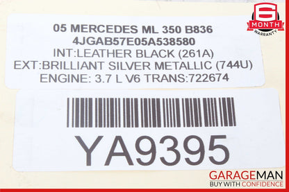 98-05 Mercedes W163 ML350 ML500 Rear Left Side Door Window Regulator Motor Unit