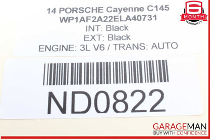 11-18 Porsche Cayenne 958 Front Driveshaft Propeller Shaft 7P0521101K OEM
