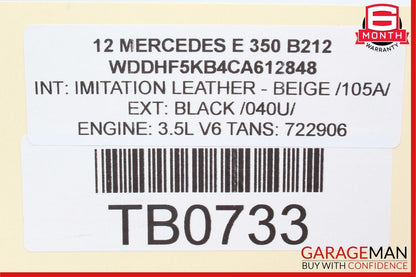 12-18 Mercedes W207 E350 SLK350 Engine Motor Brake Vacuum Pump 2760101506 OEM