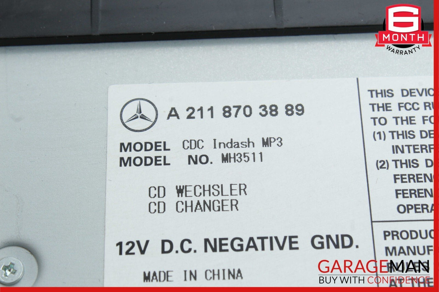 03-13 Mercedes SLK350 ML500 E320 CLS550 SLK280 Radio 6 Disk CD Changer Player