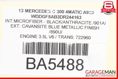 12-14 Mercedes W204 C300 AC A/C Climate Temperature Heater Switch Control Panel