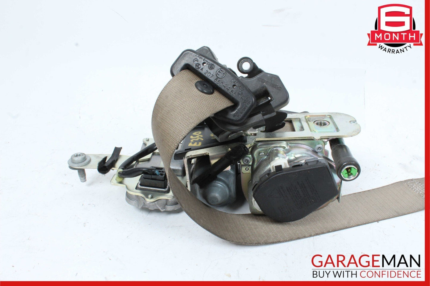 10-13 Mercedes W207 E350 E550 Coupe Front Right Side Seatbelt Seat Belt Beige