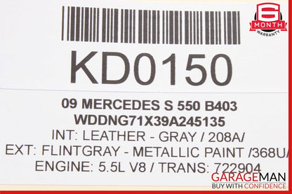 07-14 Mercedes W221 S550 CL600 Trunk Seat Lumbar Vacuum Pump 2218000248 OEM