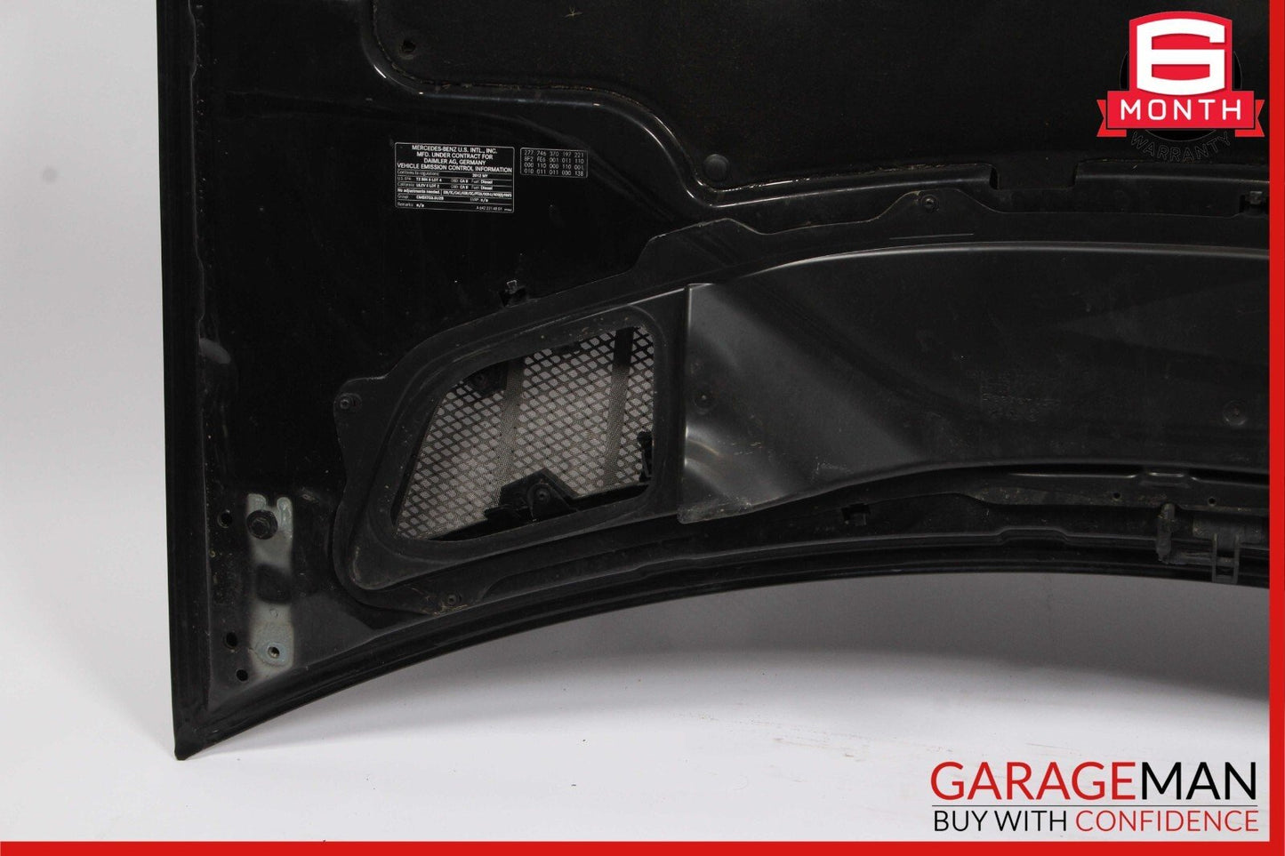 07-12 Mercedes X164 GL450 Front Hood Bonnet Panel Grille Assembly Obsidian Black