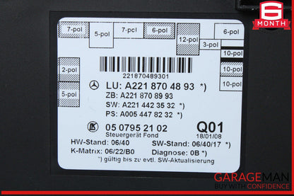 07-13 Mercedes W221 S550 S400 Rear Right or Left Side Door Control Module OEM