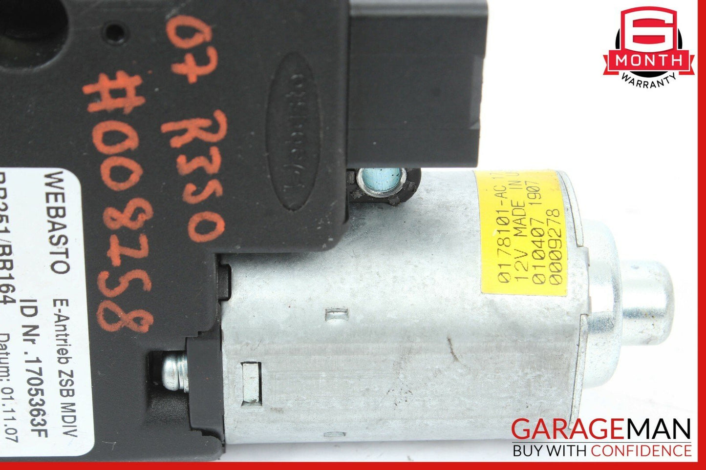 06-12 Mercedes W251 R350 ML550 Panoramic Sunroof Sun Roof Motor 1648201442 OEM