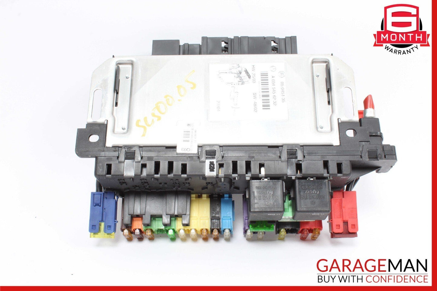 03-12 Mercedes R230 SL500 SL550 SL65 AMG Rear SAM Fuse Box Relay Module OEM