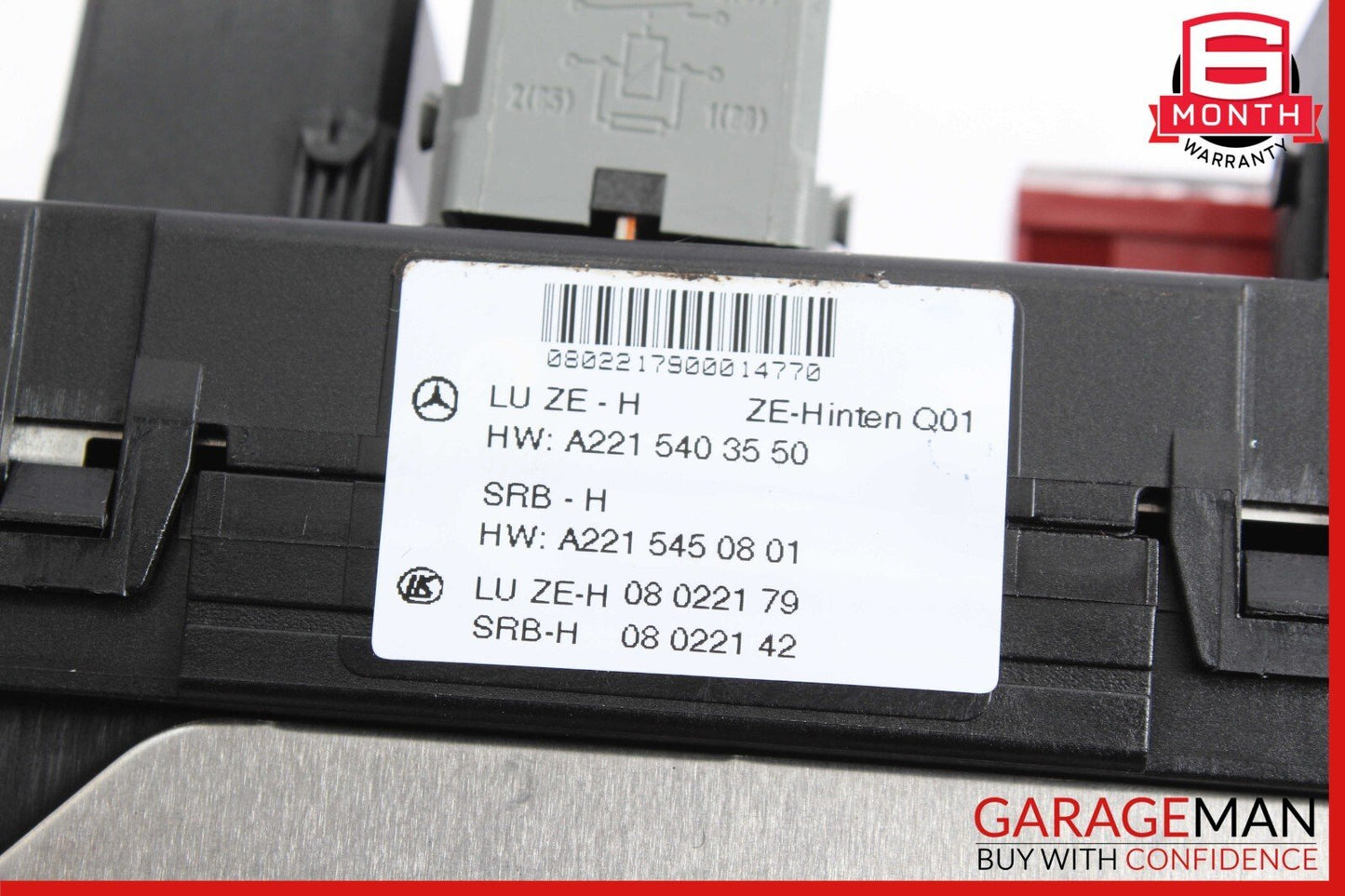 07-09 Mercedes W221 S550 S63 AMG CL550 Rear Trunk Fuse Box Module 2215408301 OEM