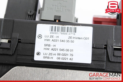 07-09 Mercedes W221 S550 S63 AMG CL550 Rear Trunk Fuse Box Module 2215408301 OEM