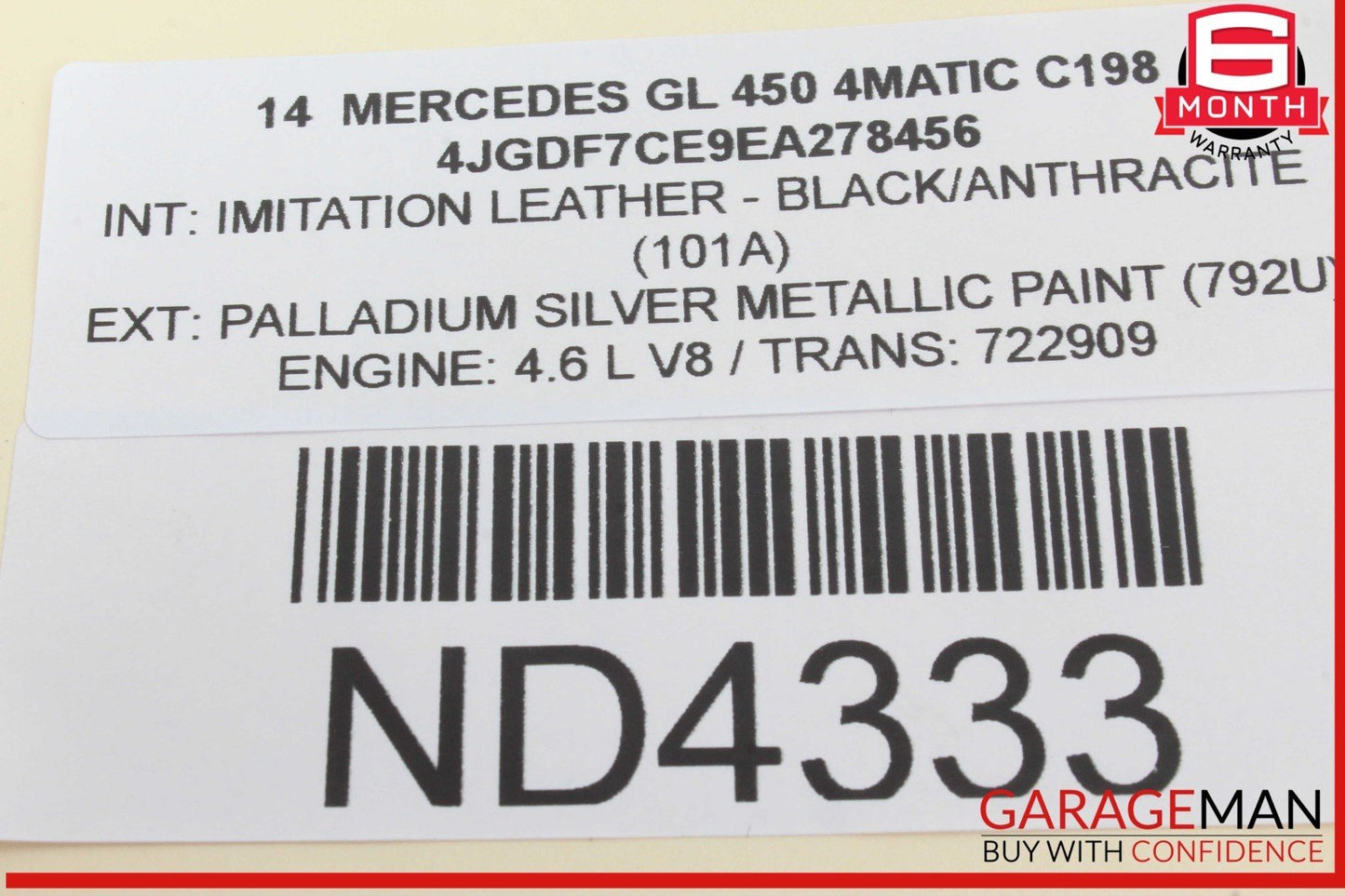 12-16 Mercedes X166 GL450 4MATIC Front Right Side Door Lock Latch Actuator OEM