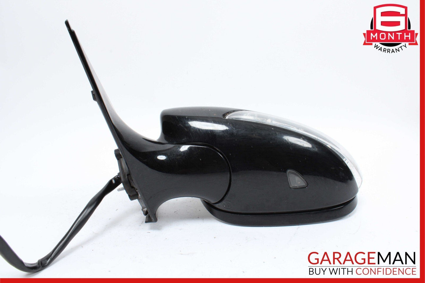 07-09 Mercedes W221 S550 Front Left Side Mirror Rear View Door Black OEM