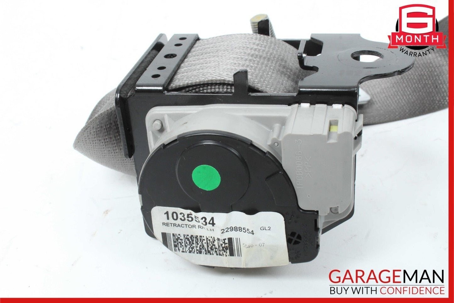 14-19 Cadillac CTS Rear Left Driver Side Seat Belt Retractor 22988554 OEM Gray