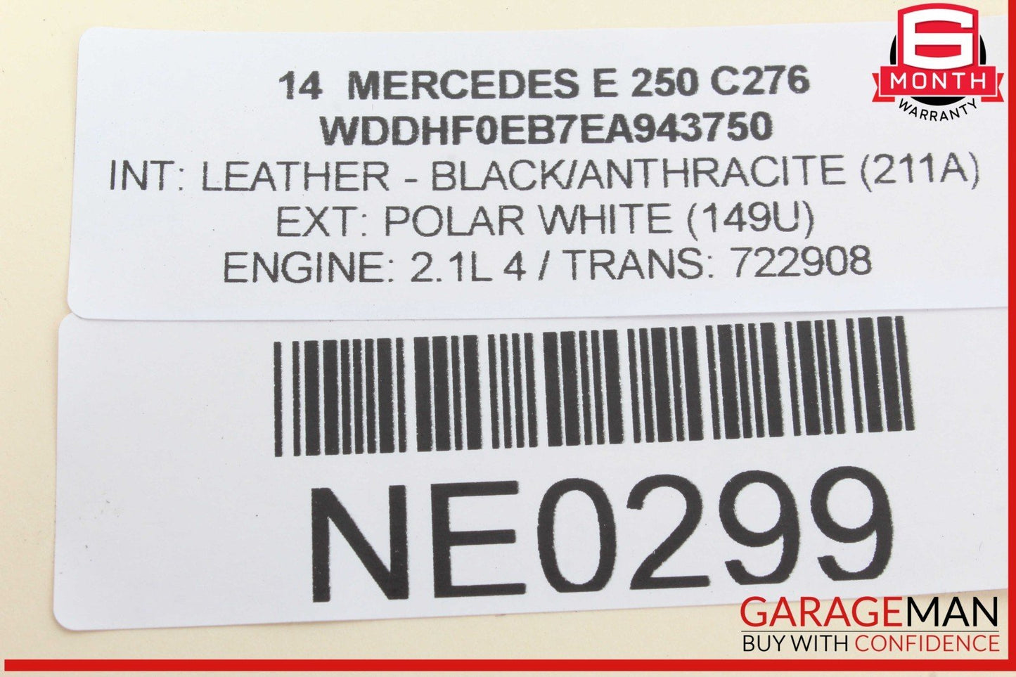 08-18 Mercedes W212 E250 C350 CLS550 Rear Right Side Door Control Module Unit