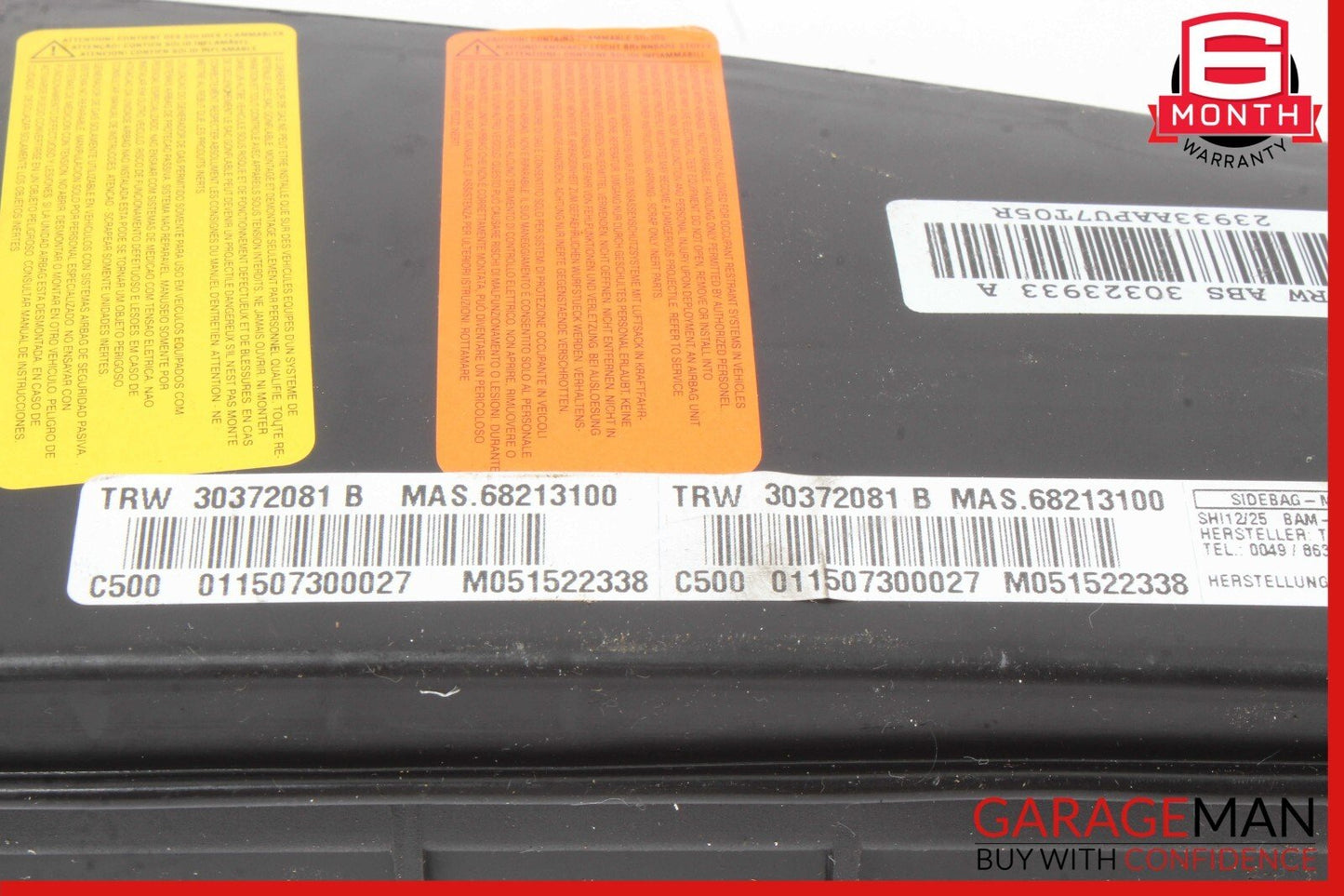 03-13 Maserati Quattroporte S M139 Front Left Driver Side Seat Airbag SRS OEM