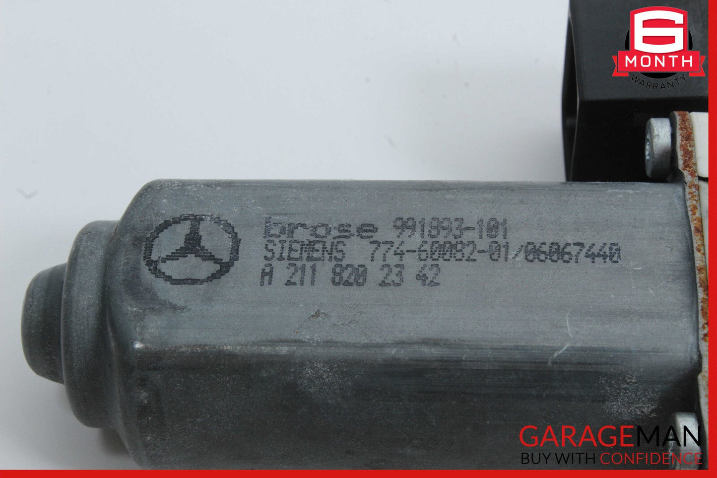 03-09 Mercedes W211 E550 Rear Left Driver Side Window Regulator Motor OEM