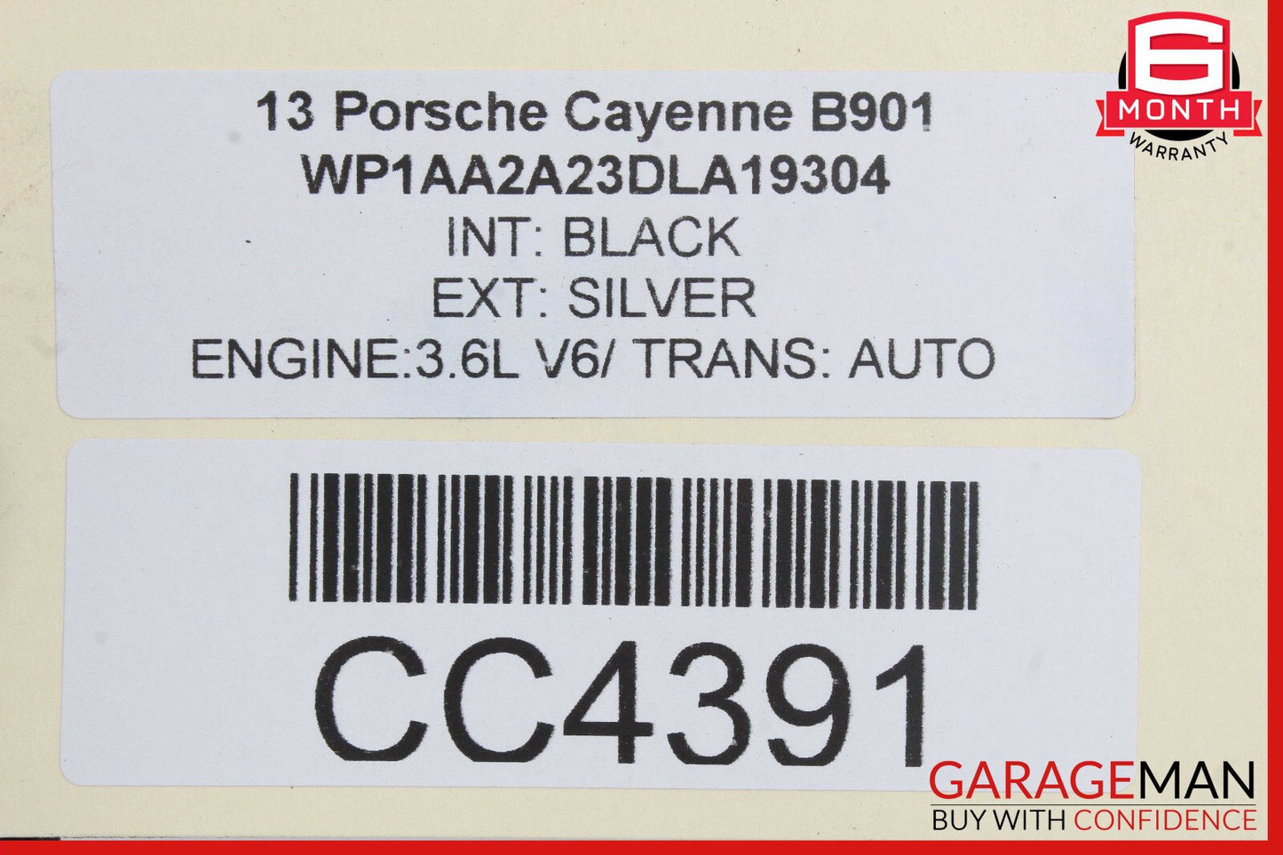 11-18 Porsche Cayenne 958 3.6L VR6 Rear Differential Diff Axle Carrier OEM