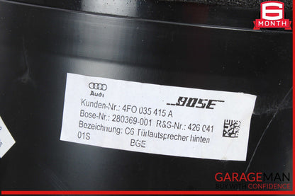 06-15 Audi Q7 A6 S6 Rear Left and Right Side Door Audio Sound Speaker Bose OEM