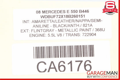 03-09 Mercedes W211 E350 E550 AMG Rear Left Side Exterior Door Handle Flintgray