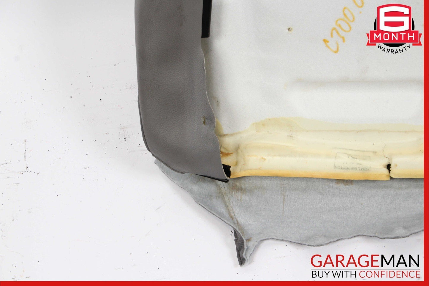 08-14 Mercedes W204 C300 Sedan Front Right Side Top Upper Seat Cushion Grey