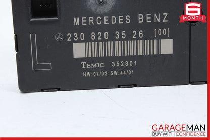 03-12 Mercedes R230 SL500 SL550 SL600 Front Left Side Door Control Module Unit